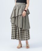 【ビームス ハート/BEAMS HEART】のギンガムチェック カラーメロー スカート 人気、トレンドファッション・服の通販 founy(ファニー) ファッション Fashion レディースファッション WOMEN スカート Skirt アシンメトリー Asymmetry ギンガム Gingham サイドジップ Side Zip シンプル Simple チェック Check ティアード Tiered フェミニン Feminine ロング Long thumbnail BEIGE|ID: prp329100004535670 ipo3291000000032052519
