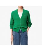 【ラコステ/LACOSTE】のプレーンVネックニットカーディガン 人気、トレンドファッション・服の通販 founy(ファニー) ファッション Fashion レディースファッション WOMEN トップス・カットソー Tops/Tshirt ニット Knit Tops カーディガン Cardigans Vネック V-Neck フロント Front プレーン Plane ラバー Rubber thumbnail グリーン|ID: prp329100004535677 ipo3291000000032052547