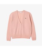 【ラコステ/LACOSTE】のプレーンVネックニットカーディガン ピンク|ID: prp329100004535677 ipo3291000000032242687
