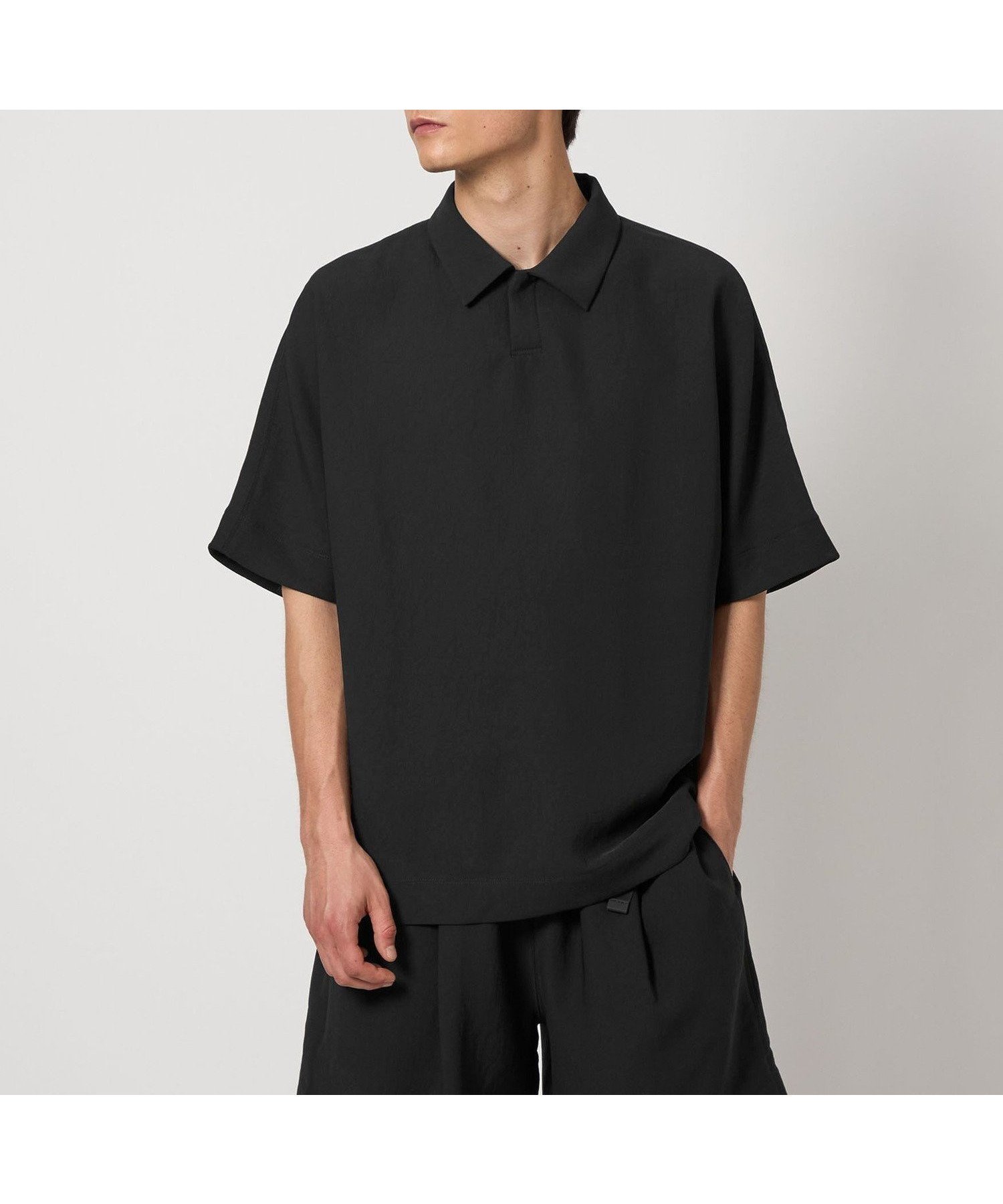 【ユナイテッドアローズ/UNITED ARROWS / MEN】のD.O UNITED ARROWS BY DAISUKE OBANA I D/SSL PL SHIRT/ポロシャツ インテリア・キッズ・メンズ・レディースファッション・服の通販 founy(ファニー) 　ファッション　Fashion　メンズファッション　Fashion for Men　エレガント 上品　Elegant　コレクション　Collection, Seasonal Line　ショーツ　Shorts, Short Pants　セットアップ　Set-Up, Coordinated Outfit　ドット　Polka Dot, Dot Pattern　定番　Standard, Basic Item　フロント　Front, Front Design　ポロシャツ　Polo Shirt, Collared Tee　ルーズ　Loose, Oversized　レギュラー　Regular, Standard Fit　おすすめ　Recommended / Our Picks　BLACK|ID: prp329100004535690 ipo3291000000032791362
