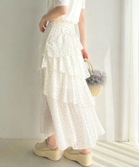 【ナイスクラップ/NICE CLAUP】のスリットティアードロングスカート 人気、トレンドファッション・服の通販 founy(ファニー) ファッション Fashion レディースファッション WOMEN スカート Skirt ロングスカート Long Skirt 2025年 2025 2025春夏・S/S Ss,Spring/Summer,2025 おすすめ Recommend シンプル Simple スウェット Sweat スリット Slit ティアード Tiered ティアードスカート Tiered Skirt フェミニン Feminine フリル Frills ペチコート Petticoat 夏 Summer |ID:prp329100004535694