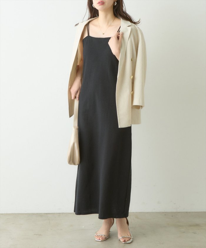 【ナチュラルクチュール/natural couture】のカップ付きカットソーキャミワンピース インテリア・キッズ・メンズ・レディースファッション・服の通販 founy(ファニー) https://founy.com/ ファッション Fashion レディースファッション Fashion for Women ワンピース Dresses キャミソールワンピース Camisole Dresses 2025年 2025 2025春夏・S/S Spring/Summer 2025 SS25 おすすめ Recommended / Our Picks アンダー Underwear Essentials カーディガン Cardigan, Knitwear キャミワンピース Cami Dress, Slip Dress シンプル Simple, Minimal フィット Fit, Slim Fit ラップ Wrap, Wrap Design ルーズ Loose, Oversized |ID: prp329100004535718 ipo3291000000032728126