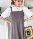 【その他のブランド/Other】の【累計販売枚数4万枚突破!】カットジョーゼットダブルストラップキャミワンピース チャコールグレー|ID: prp329100004535736 ipo3291000000032589188