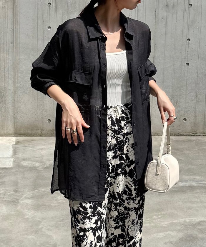 【その他のブランド/Other】のオーバーサイズ 長袖 シアーシャツ インテリア・キッズ・メンズ・レディースファッション・服の通販 founy(ファニー) https://founy.com/ ファッション Fashion レディースファッション Fashion for Women トップス・カットソー Cut & Sew Tops シャツ・ブラウス・オフィスカジュアル Elegant Blouses & Button-Ups おすすめ Recommended / Our Picks インナー Innerwear シアー Sheer, See-Through フロント Front, Front Design ボトム Bottoms, Lower Wear ワイド Wide, Wide Fit ワッシャー Washer, Crinkled Finish 長袖 Long Sleeve, Full Sleeve |ID: prp329100004535807 ipo3291000000032974289
