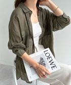【その他のブランド/Other】のオーバーサイズ 長袖 シアーシャツ チャコールカーキ|ID: prp329100004535807 ipo3291000000032974294
