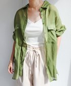 【その他のブランド/Other】のオーバーサイズ 長袖 シアーシャツ カーキ|ID: prp329100004535807 ipo3291000000032974305