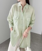 【その他のブランド/Other】のオーバーサイズ 長袖 シアーシャツ グリーン|ID: prp329100004535807 ipo3291000000032974306
