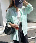 【その他のブランド/Other】のオーバーサイズ 長袖 シアーシャツ ミントグリーン|ID: prp329100004535807 ipo3291000000032974307