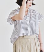 【シップス フォー ウィメン/SHIPS】のquaranciel 手洗い可能 コットン フリルネック フレアスリーブ ブラウス 人気、トレンドファッション・服の通販 founy(ファニー) ファッション Fashion レディースファッション WOMEN トップス・カットソー Tops/Tshirt シャツ/ブラウス Shirts/Blouses おすすめ Recommend シアー Sheer スリーブ Sleeve デニム Denim フリル Frills フレア Flare エレガント 上品 Elegant 夏 Summer 洗える Washable thumbnail グレー|ID: prp329100004535840 ipo3291000000032053394