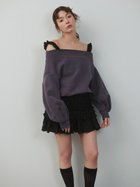 【スナイデル/SNIDEL】の【WEB限定】ワンショルダーロゴスウェット CGRY[007]|ID:prp329100004535870
