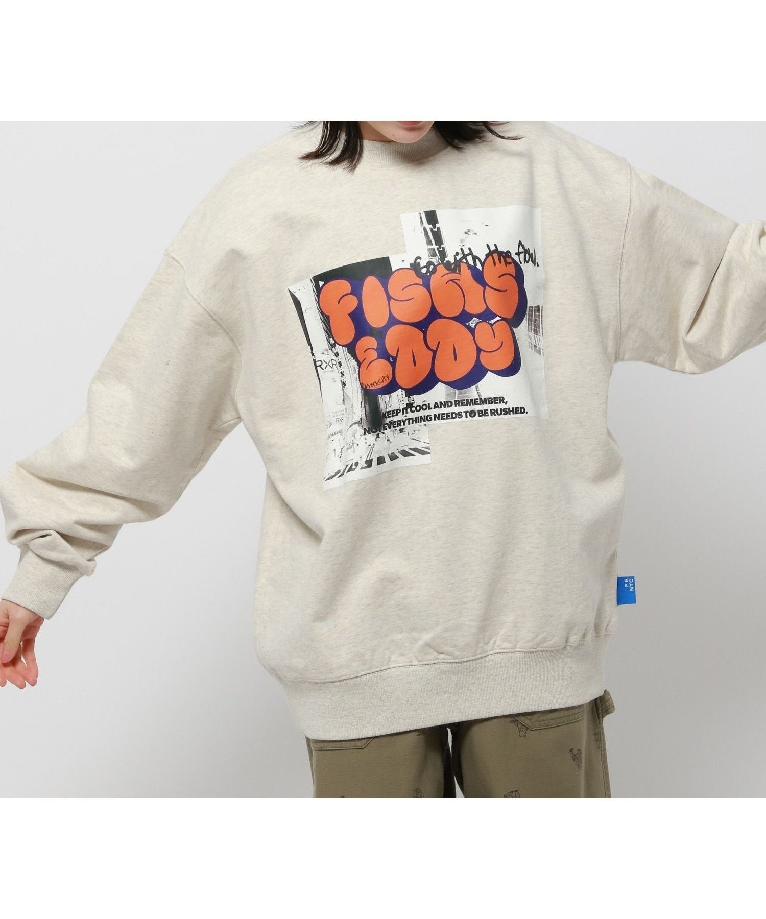 【ニコアンド/niko and】の【Fishs Eddy(フィッシュエディ)】スウェットプルオーバー【UNISEX】 インテリア・キッズ・メンズ・レディースファッション・服の通販 founy(ファニー) 　ファッション　Fashion　レディースファッション　WOMEN　トップス・カットソー　Tops/Tshirt　パーカ　Sweats　プルオーバー　Pullover　スウェット　Sweat　ユニセックス　Unisex　カラフル　Colorful　スウェット　Sweat　トレーナー　Trainer　ニューヨーク　New York　プリント　Print　モチーフ　Motif　ルーズ　Loose　ライトグレー|ID: prp329100004535877 ipo3291000000032053565