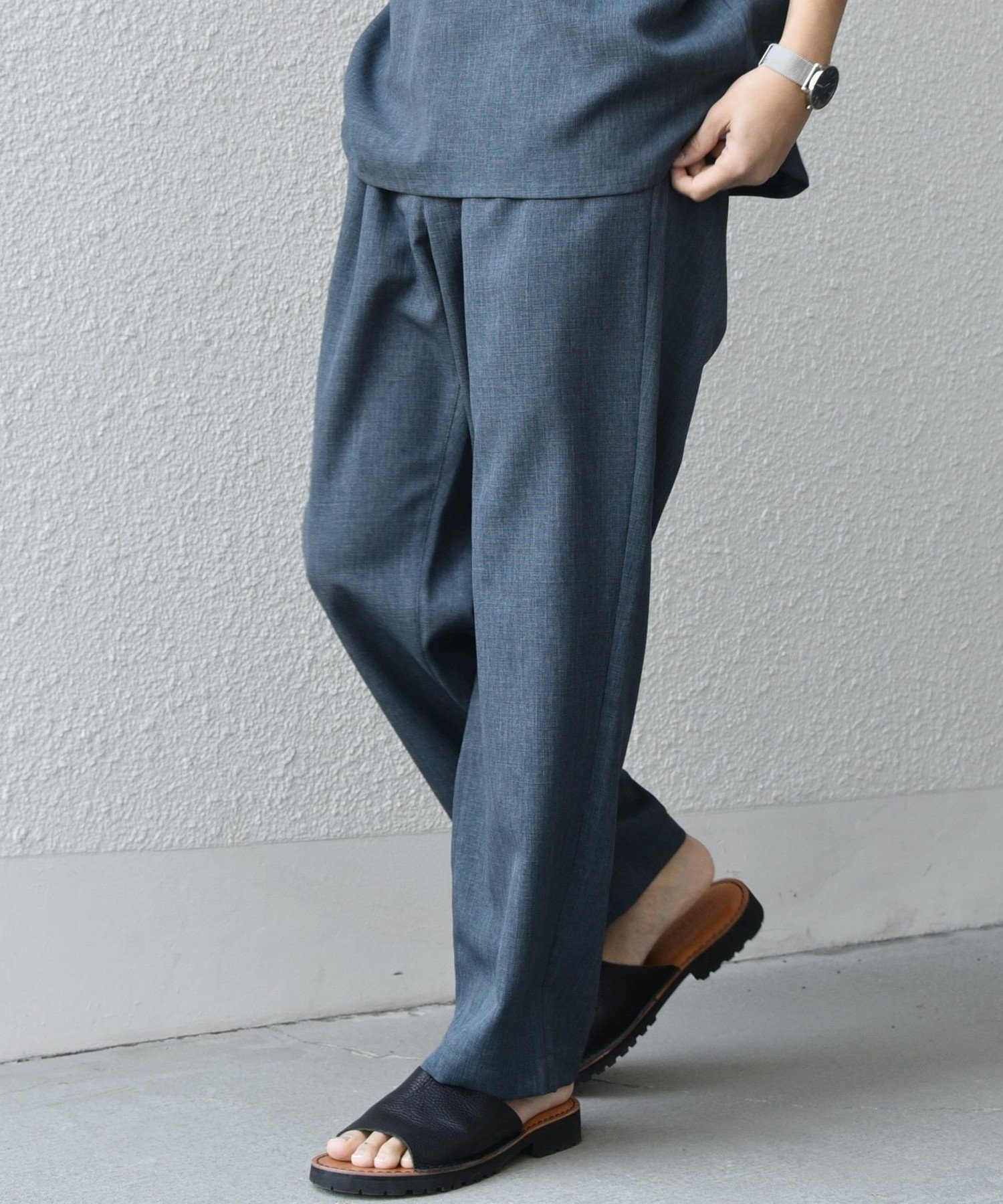 【シップス/SHIPS / MEN】のSHIPS any 洗濯機可能 リネンライク セミワイド パンツ(セットアップ対応) 25SS 人気、トレンドファッション・服の通販 founy(ファニー) 　ファッション　Fashion　メンズファッション　MEN　ボトムス　Bottoms/Men　カットソー　Cut And Sew　シャーリング　Shirring　セットアップ　Set Up　テクスチャー　Texture　リネン　Linen　ワイド　Wide　おすすめ　Recommend　夏　Summer　2025年　2025　2025春夏・S/S　Ss,Spring/Summer,2025　 other-1|ID: prp329100004535900 ipo3291000000032053677