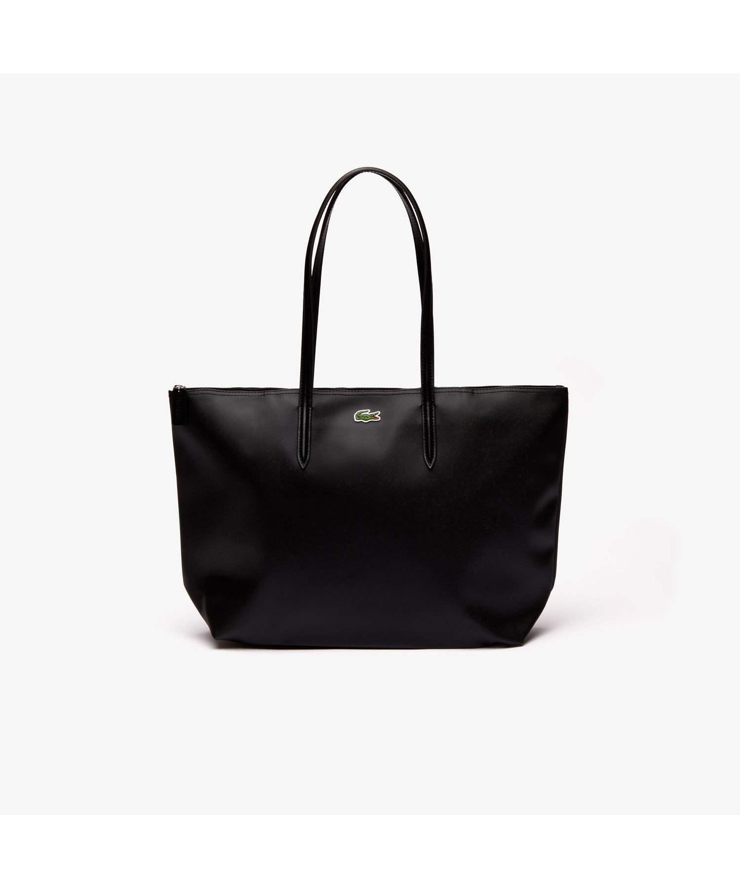 【ラコステ/LACOSTE】のL.12.12 プチピケ ラージ トートバッグ インテリア・キッズ・メンズ・レディースファッション・服の通販 founy(ファニー) 　ファッション　Fashion　レディースファッション　Fashion for Women　バッグ　Bags　ブラック|ID: prp329100004535968 ipo3291000000033708981