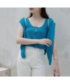 【アニュアンス/anuans】のItaly Linenヘンリーネックニットタンク 人気、トレンドファッション・服の通販 founy(ファニー) ファッション Fashion レディースファッション Fashion for Women トップス・カットソー Cut & Sew Tops ニット Knit Tops & Sweaters イタリア Italy シンプル Simple, Minimal タンク Tank Top, Sleeveless Top フロント Front, Front Design ラグジュアリー Luxury, Elegant リアル Real, Realistic リネン Linen, Linen Fabric エレガント 上品 Elegant 夏 Summer thumbnail TURQUOISE|ID: prp329100004535983 ipo3291000000033573611