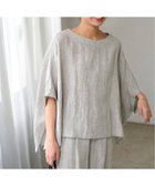 【ジャーナルスタンダード レリューム/JOURNAL STANDARD relume】の《WEB限定追加》手洗い可 / No.14フレンチリネンポンチョプルオーバー 人気、トレンドファッション・服の通販 founy(ファニー) ファッション Fashion レディースファッション WOMEN トップス・カットソー Tops/Tshirt プルオーバー Pullover 2025年 2025 2025春夏・S/S Ss,Spring/Summer,2025 thumbnail グレーB|ID: prp329100004535992 ipo3291000000032195408