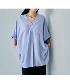 【レプシィム ローリーズファーム/LEPSIM LOWRYS FARM】のVネックBIGシャツチュニックSS2 人気、トレンドファッション・服の通販 founy(ファニー) ファッション Fashion レディースファッション WOMEN トップス・カットソー Tops/Tshirt シャツ/ブラウス Shirts/Blouses Vネック V-Neck おすすめ Recommend チュニック Tunic プリーツ Pleats 人気 Popularity thumbnail パープル92|ID: prp329100004535999 ipo3291000000032428632