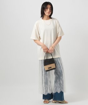 【ベイフロー/BAYFLOW】の一枚でサマになる レースドッキングワンピース 人気、トレンドファッション・服の通販 founy(ファニー) ファッション Fashion レディースファッション WOMEN ワンピース Dress おすすめ Recommend カットソー Cut And Sew デニム Denim トレンド Trend ドッキング Docking レース Race 洗える Washable |ID:prp329100004536017