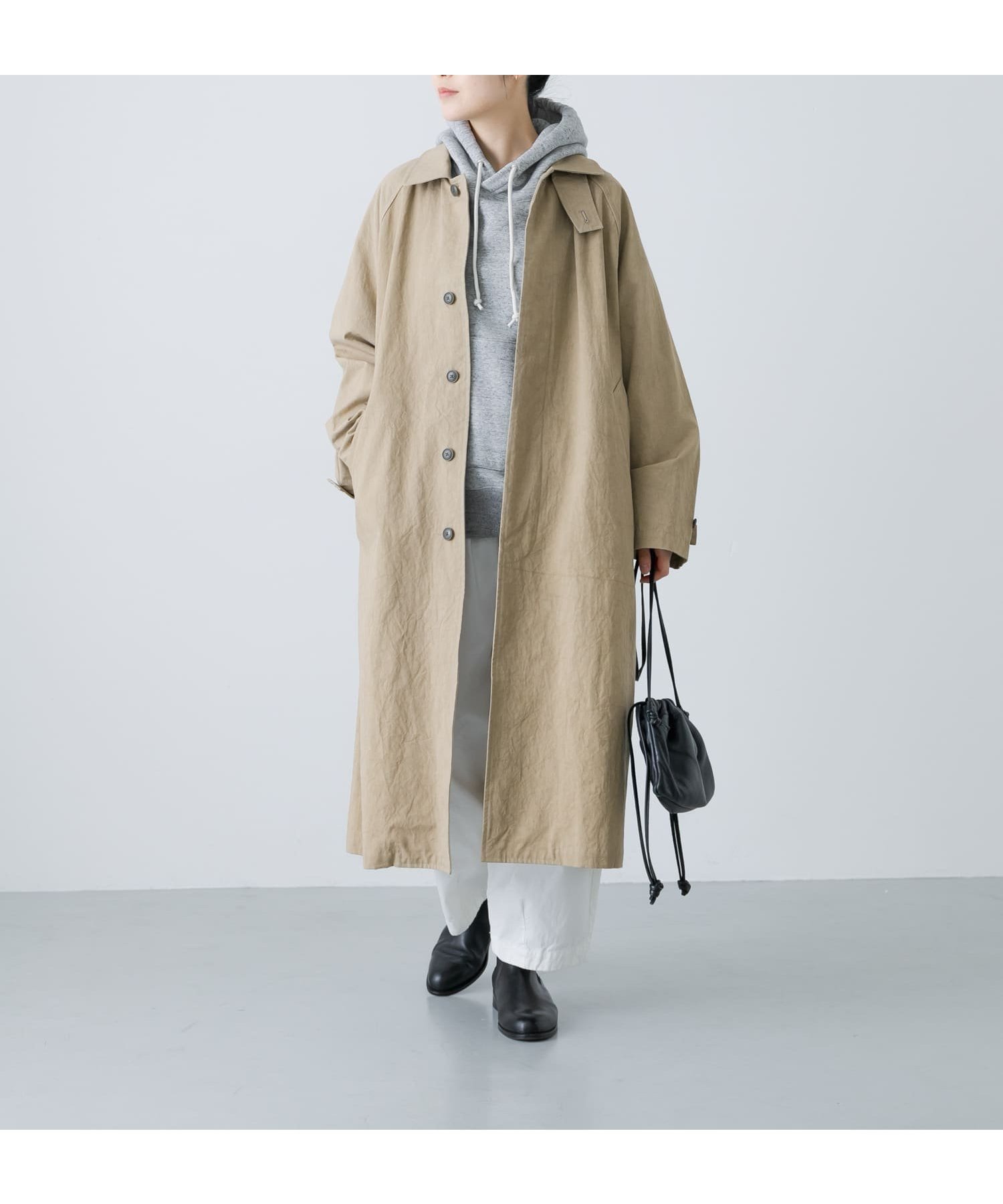 【かぐれ/kagure / URBAN RESEARCH】のコットンステンカラーコート インテリア・キッズ・メンズ・レディースファッション・服の通販 founy(ファニー) 　ファッション　Fashion　レディースファッション　WOMEN　アウター　Coat Outerwear　コート　Coats　インナー　Inner　カットソー　Cut And Sew　ショート　Short　シンプル　Simple　スリーブ　Sleeve　パターン　Pattern　ビッグ　Big　ポケット　Pocket　ワイド　Wide　S/S・春夏　Ss・Spring/Summer　夏　Summer　2025年　2025　2025春夏・S/S　Ss,Spring/Summer,2025　BEIGE|ID: prp329100004536057 ipo3291000000032054570