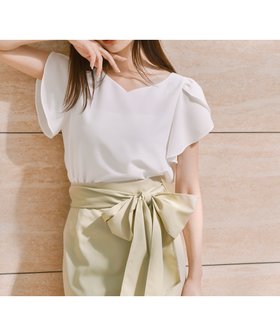 【プロポーション ボディドレッシング/PROPORTION BODY DRESSING】のチューリップスリーブブラウス 人気、トレンドファッション・服の通販 founy(ファニー) ファッション Fashion レディースファッション WOMEN トップス・カットソー Tops/Tshirt シャツ/ブラウス Shirts/Blouses スリーブ Sleeve チューリップ Tulip フレア Flare エレガント 上品 Elegant |ID:prp329100004536075