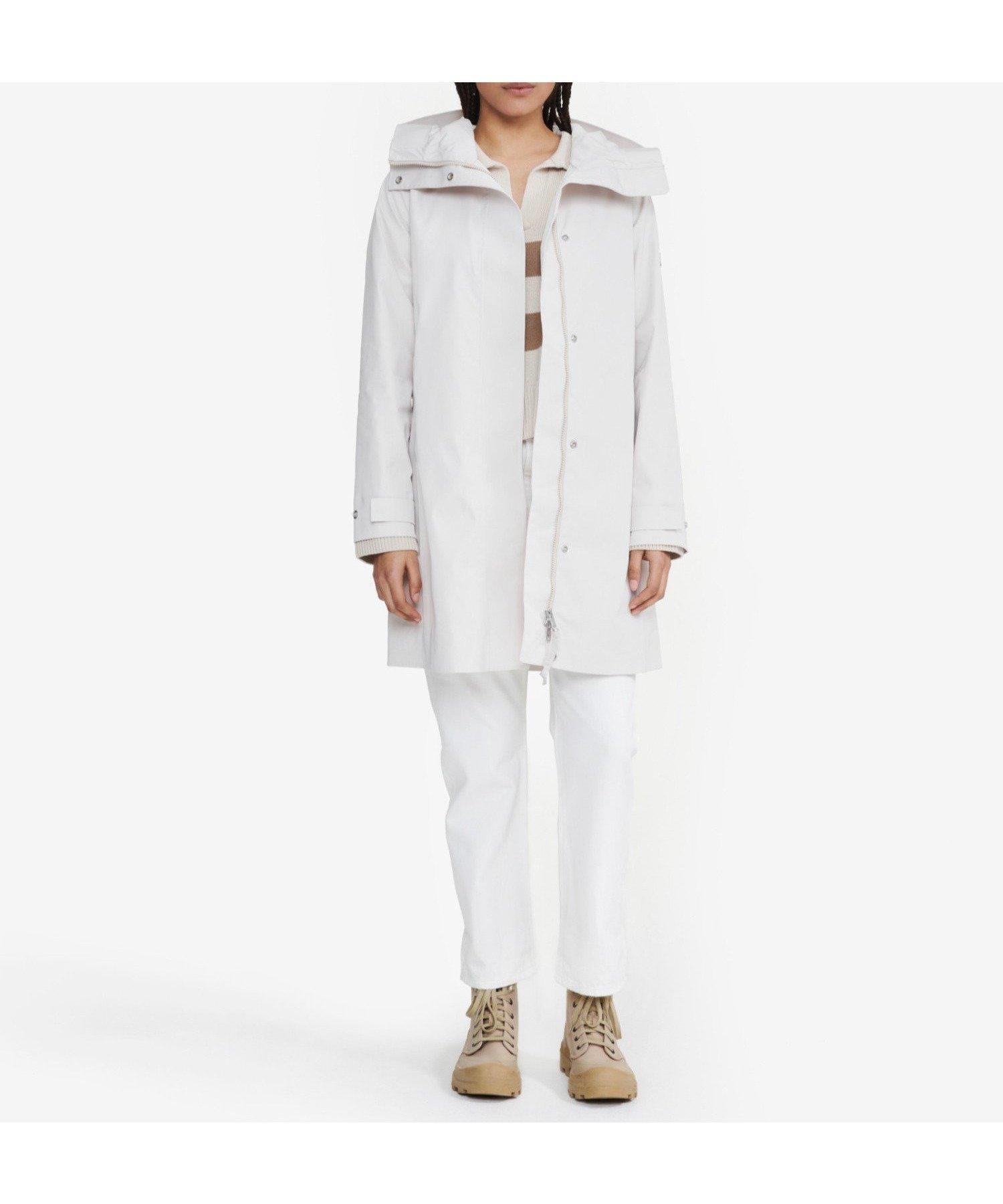 【エーグル/AIGLE】の2層メンブレン仕様 透湿防水 防風 ロングフーデッドジャケット / マウンテンパーカー ロング丈 インテリア・キッズ・メンズ・レディースファッション・服の通販 founy(ファニー) 　ファッション　Fashion　レディースファッション　WOMEN　アウター　Coat Outerwear　ジャケット　Jackets　アウトドア　Outdoor　シリコン　Silicon　シンプル　Simple　スタイリッシュ　Stylish　ドローストリング　Drawstring　パッチ　Patch　パーカー　Hoodie　ビジネス 仕事 通勤　Business　フィット　Fit　ポケット　Pocket　リラックス　Relax　ロング　Long　ワンポイント　One Point　ホワイト|ID: prp329100004536081 ipo3291000000032054680