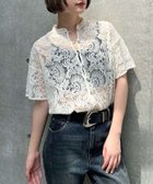 【ページボーイ/PAGEBOY】のレースバンドカラーシャツ 人気、トレンドファッション・服の通販 founy(ファニー) ファッション Fashion レディースファッション Fashion for Women トップス・カットソー Cut & Sew Tops シャツ・ブラウス・オフィスカジュアル Elegant Blouses & Button-Ups おすすめ Recommended / Our Picks メタル Metal, Metal Parts レース Lace, Lace Fabric 羽織 Haori, Light Jacket thumbnail アイボリー06|ID: prp329100004536120 ipo3291000000032743463