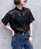 【ページボーイ/PAGEBOY】のレースバンドカラーシャツ 人気、トレンドファッション・服の通販 founy(ファニー) ファッション Fashion レディースファッション Fashion for Women トップス・カットソー Cut & Sew Tops シャツ・ブラウス・オフィスカジュアル Elegant Blouses & Button-Ups おすすめ Recommended / Our Picks メタル Metal, Metal Parts レース Lace, Lace Fabric 羽織 Haori, Light Jacket thumbnail ブラック09|ID: prp329100004536120 ipo3291000000032743466