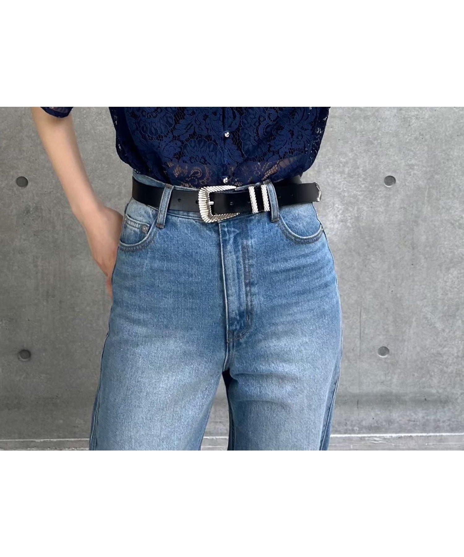 【ページボーイ/PAGEBOY】のレースバンドカラーシャツ インテリア・キッズ・メンズ・レディースファッション・服の通販 founy(ファニー) 　ファッション　Fashion　レディースファッション　Fashion for Women　トップス・カットソー　Cut & Sew Tops　シャツ・ブラウス・オフィスカジュアル　Elegant Blouses & Button-Ups　おすすめ　Recommended / Our Picks　メタル　Metal, Metal Parts　レース　Lace, Lace Fabric　羽織　Haori, Light Jacket　ネイビー88|ID: prp329100004536120 ipo3291000000032743475