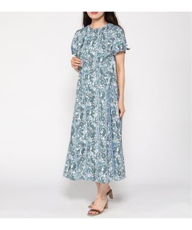 【ナラ カミーチェ/NARACAMICIE】のNALACARA ウエストタックペイズリーワンピース 人気、トレンドファッション・服の通販 founy(ファニー) ファッション Fashion レディースファッション WOMEN ワンピース Dress オケージョン Occasion キャップ Cap コンシャス Conscious ストライプ Stripe スリーブ Sleeve プリント Print ペイズリー Paisley エレガント 上品 Elegant 夏 Summer |ID:prp329100004536133