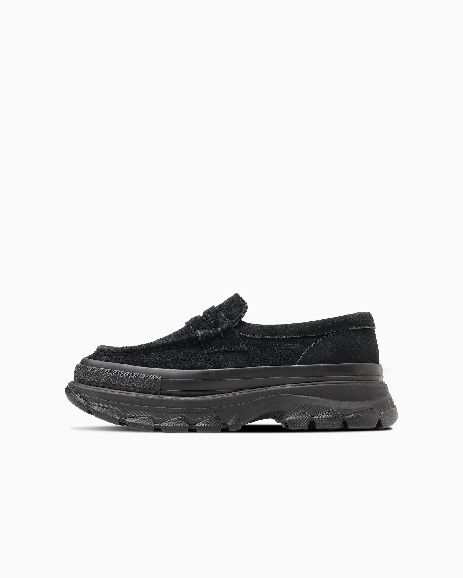 【コンバース/CONVERSE】の【CONVERSE 公式】ALL STAR TREKWAVE LOAFER/【コンバース 公式】オールスター トレックウエーブ ローファー 厚底 インテリア・キッズ・メンズ・レディースファッション・服の通販 founy(ファニー) 　ファッション　Fashion　レディースファッション　Ladies' Fashion Online　厚底　Platforms　クラシック　Classic　シューズ　Shoes　スエード　Suede　トレンド　Trend　ブラックモノクローム|ID: prp329100004536160 ipo3291000000032534495