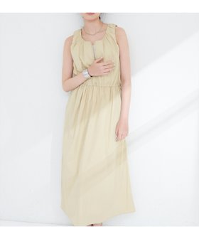 【ナチュラルクチュール/natural couture】の【mamamo】袖ギャザーウエストドロストワンピース 人気、トレンドファッション・服の通販 founy(ファニー) ファッション Fashion レディースファッション Fashion for Women ワンピース Dresses アクセサリー Fashion Accessories カーディガン Cardigan, Knitwear サンダル Sandals, Summer Shoes シャーリング Shirring, Ruched シンプル Simple, Minimal ジップ Zip, Zipper ジャケット Jacket, Outerwear スニーカー Sneakers, Trainers ノースリーブ Sleeveless, No-Sleeve ポケット Pocket, Pocket Detail ロング Long, Long-Length 2025年 2025 2025春夏・S/S Spring/Summer 2025 SS25 |ID:prp329100004536203