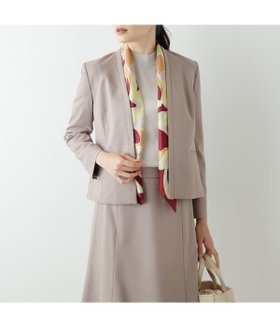 【ニューヨーカー/NEWYORKER】のミストブッチャー ノーカラーパイピングジャケット 人気、トレンドファッション・服の通販 founy(ファニー) ファッション Fashion レディースファッション WOMEN アウター Coat Outerwear ジャケット Jackets 切替 Switching シンプル Simple ジャケット Jacket スカーフ Scarf ストレッチ Stretch セットアップ Set Up チェーン Chain プリント Print プレート Plate ポケット Pocket 無地 Plain Color A/W・秋冬 Aw・Autumn/Winter・Fw・Fall-Winter おすすめ Recommend エレガント 上品 Elegant ビジネス 仕事 通勤 Business |ID:prp329100004536206