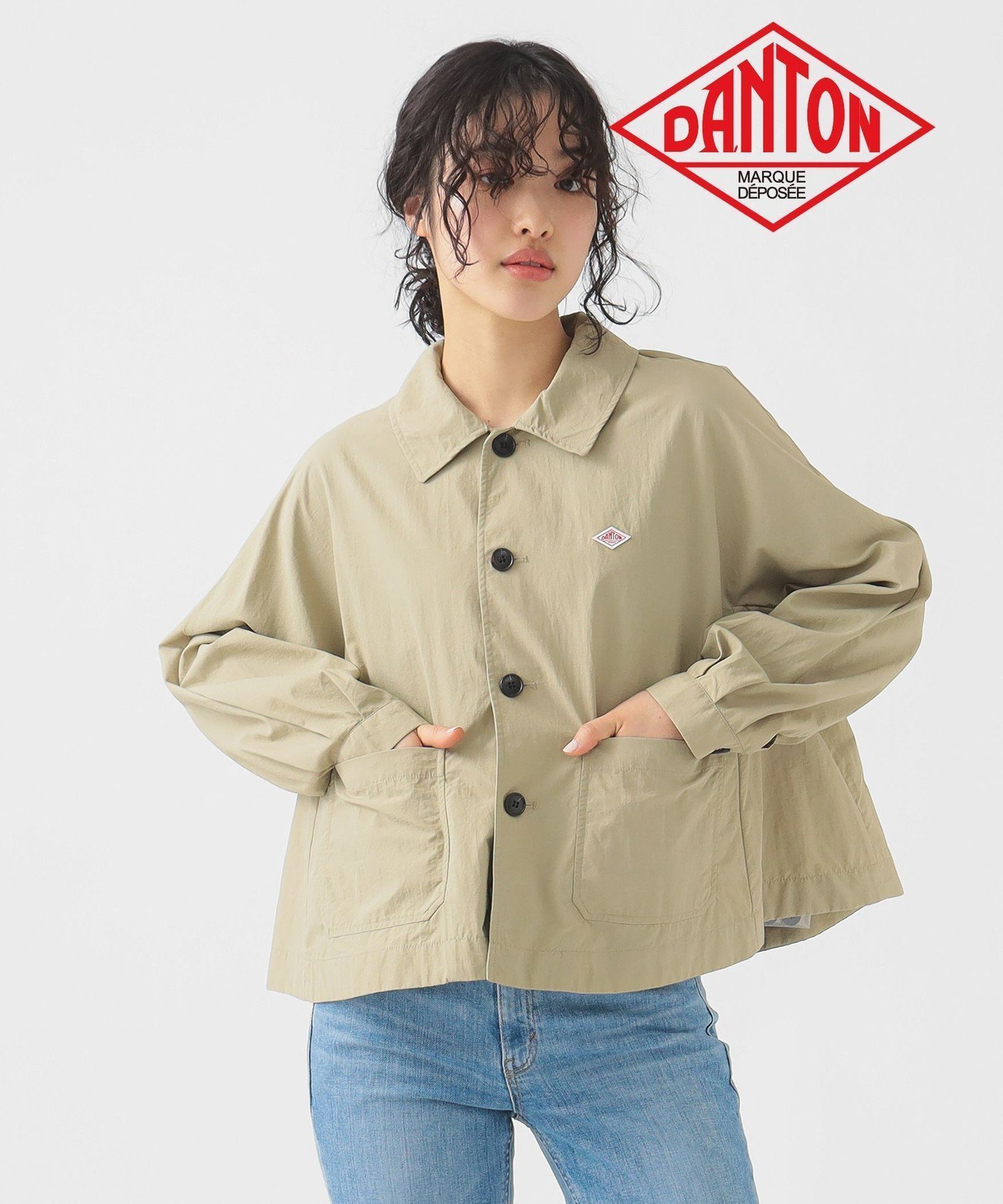 【ビーミングライフストアバイビームス/B:MING LIFE STORE by BEAMS】のDANTON / NYLON TUSSER DOLMAN SLEEVE JACKET 25SS 軽量 春アウター ダントン きれいめ インテリア・キッズ・メンズ・レディースファッション・服の通販 founy(ファニー) 　ファッション　Fashion　レディースファッション　WOMEN　アウター　Coat Outerwear　ジャケット　Jackets　2025年　2025　2025春夏・S/S　Ss,Spring/Summer,2025　おすすめ　Recommend　ギャザー　Gather　ショート　Short　モダン　Modern　春　Spring　軽量　Lightweight　BEIGE|ID: prp329100004536215 ipo3291000000032179045