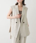 【センスオブプレイス/SENSE OF PLACE by URBAN RESEARCH】の『UR TECH DRYLUXE』リネンライクサイドベルトジレ 人気、トレンドファッション・服の通販 founy(ファニー) ファッション Fashion レディースファッション Fashion for Women アウター Coat / Outerwear Collection トップス・カットソー Cut & Sew Tops ベスト&ジレ / 重ね着スタイル Vests & Gilets ベルト&ウエストマーク Belts & Waist Accessories 2025年 2025 2025春夏・S/S Spring/Summer 2025 SS25 おすすめ Recommended / Our Picks サテン Satin, Glossy Fabric スタイリッシュ Stylish, Fashionable セットアップ Set-Up, Coordinated Outfit エレガント 上品 Elegant 吸水 Absorbent, Quick-Dry 夏 Summer 定番 Standard, Basic Item S/S・春夏 SS, Spring/Summer, Warm Season thumbnail GREIGE|ID: prp329100004536284 ipo3291000000032725851