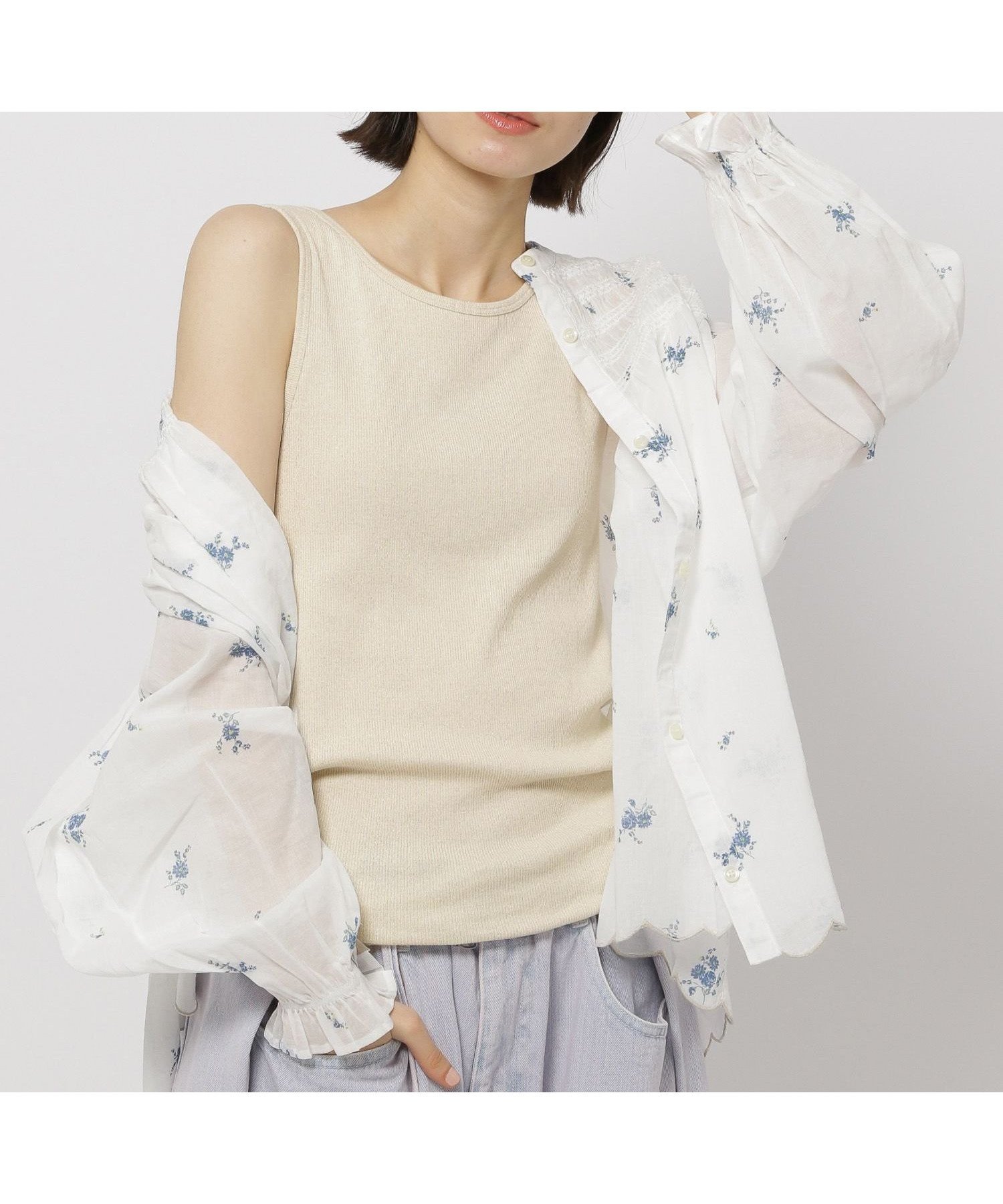 【ニコアンド/niko and】のスーピマ2WAYタンクトップ インテリア・キッズ・メンズ・レディースファッション・服の通販 founy(ファニー) 　ファッション　Fashion　レディースファッション　WOMEN　シルク　Silk　スクエア　Square　スーピマ　Supima　タンク　Tank　定番　Standard　なめらか　Smooth　人気　Popularity　ベーシック　Basic　ボーダー　Border　エレガント 上品　Elegant　ゴールドラメ55|ID: prp329100004536315 ipo3291000000032055882