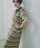 【エヌ ナチュラルビューティーベーシック/N.Natural Beauty basic】のマルチボーダーポロニットワンピース イエロー系2|ID: prp329100004536337 ipo3291000000032751922