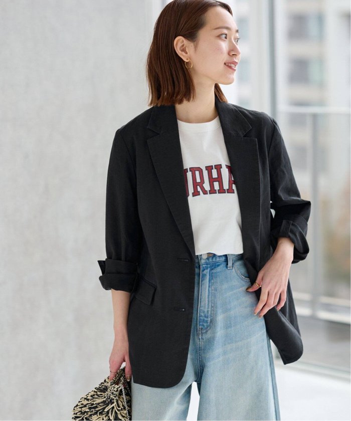 【ジャーナルスタンダード レリューム/JOURNAL STANDARD relume】のコットンリネンシングルジャケット インテリア・キッズ・メンズ・レディースファッション・服の通販 founy(ファニー) https://founy.com/ ファッション Fashion レディースファッション Fashion for Women アウター Coat / Outerwear Collection レディースジャケット・軽アウター Jackets 2025年 2025 2025春夏・S/S Spring/Summer 2025 SS25 ジャケット Jacket, Outerwear リネン Linen, Linen Fabric 春 Spring |ID: prp329100004536366 ipo3291000000032610228