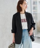 【ジャーナルスタンダード レリューム/JOURNAL STANDARD relume】のコットンリネンシングルジャケット ブラック|ID: prp329100004536366 ipo3291000000032610230