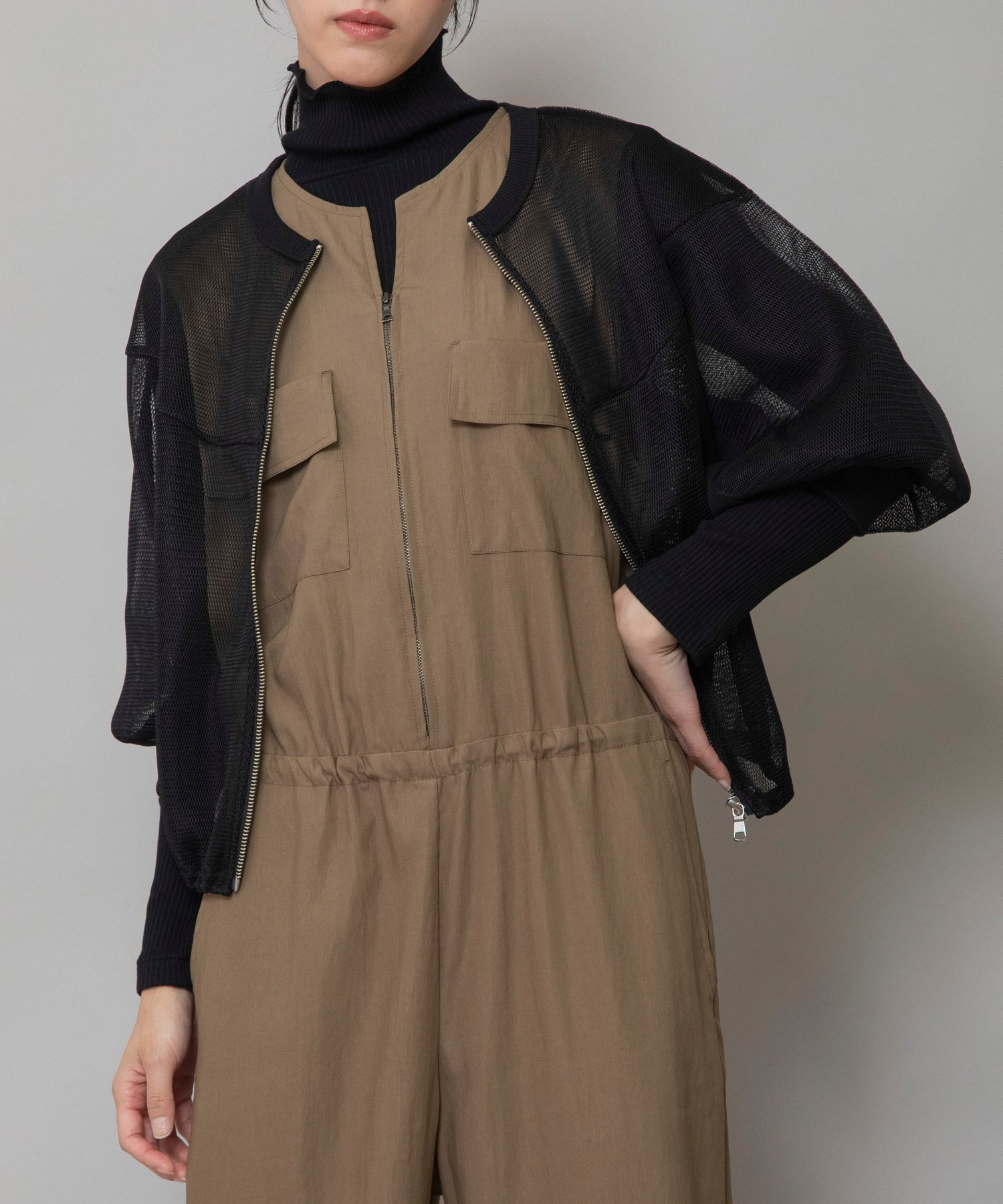 【ミューニック/Munich】のダブルフェイスメッシュジップブルゾン 人気、トレンドファッション・服の通販 founy(ファニー) 　ファッション　Fashion　レディースファッション　WOMEN　アウター　Coat Outerwear　ブルゾン　Blouson/Jackets　エアリー　Airy　春　Spring　スリーブ　Sleeve　ダブル　Double　テレコ　Tereko　トレンド　Trend　ドローコード　Draw Cord　フェイス　Face　ブルゾン　Blouson　ベーシック　Basic　ポケット　Pocket　メッシュ　Mesh　ラッセル　Russell　S/S・春夏　Ss・Spring/Summer　夏　Summer　2025年　2025　2025春夏・S/S　Ss,Spring/Summer,2025　 other-1|ID: prp329100004536406 ipo3291000000032056298