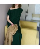 【ヴェルメイユ パー イエナ/VERMEIL par iena】のレーヨンシルクツイルアシンメトリーワンピース グリーン|ID: prp329100004536430 ipo3291000000032677042