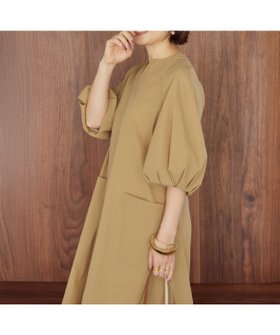 【イネド/INED】の《三尋木奈保コラボ》ランタンスリーブワンピース 人気、トレンドファッション・服の通販 founy(ファニー) ファッション Fashion レディースファッション Fashion for Women ワンピース Dresses コラボ Collaboration, Collab ストレート Straight, Straight Cut スリーブ Sleeve, Long Sleeve / Short Sleeve ペチコート Petticoat, Underskirt ポケット Pocket, Pocket Detail |ID:prp329100004536445