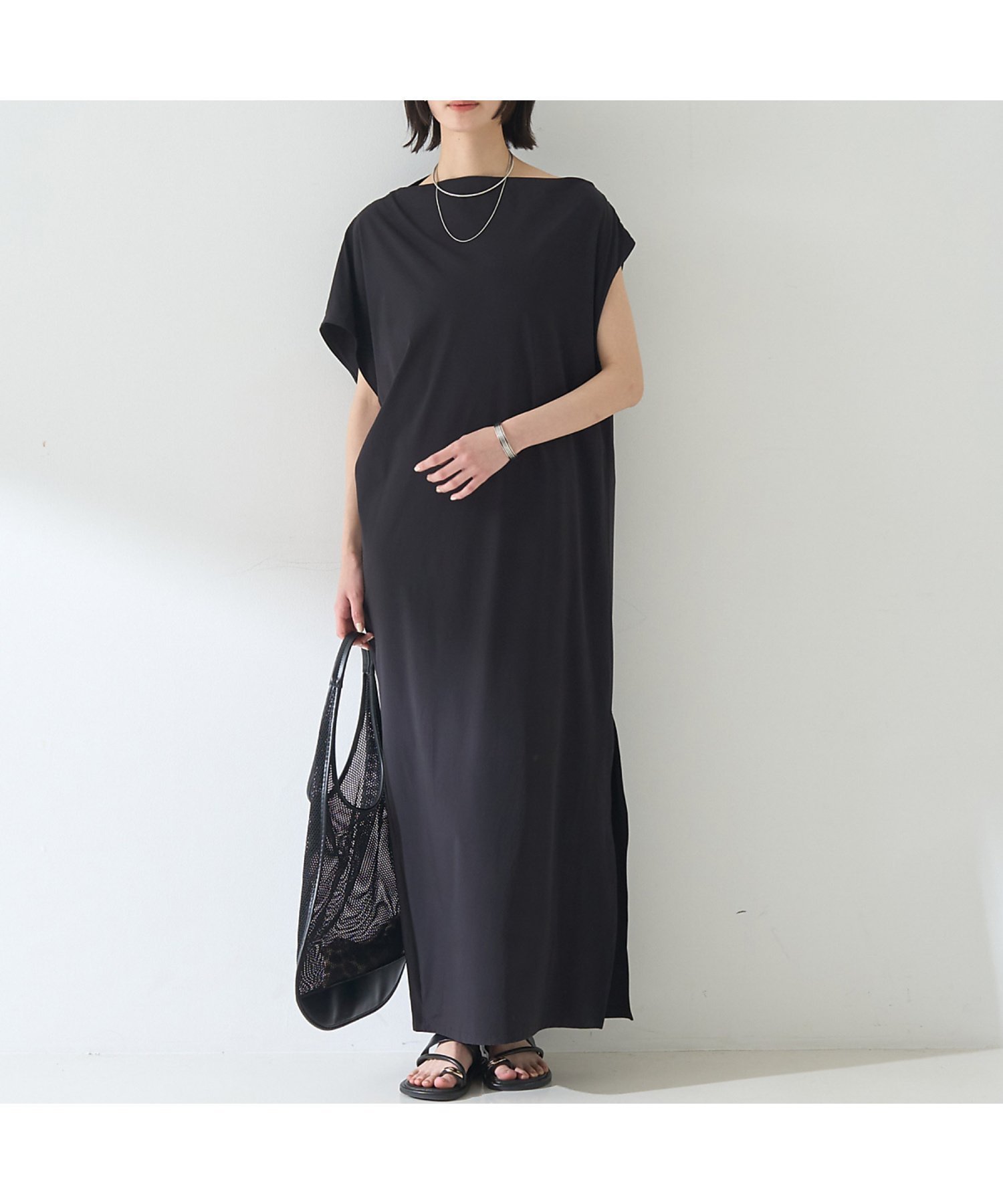 【ルージュヴィフラクレ/Rouge vif la cle】のアシンメトリーワンピース 人気、トレンドファッション・服の通販 founy(ファニー) 　ファッション　Fashion　レディースファッション　Fashion for Women　ワンピース　Dresses　おすすめ　Recommended / Our Picks　アシンメトリー　Asymmetrical Style　シンプル　Simple, Minimal　スリット　Slit, Slit Detail　 other-1|ID: prp329100004536448 ipo3291000000033828788