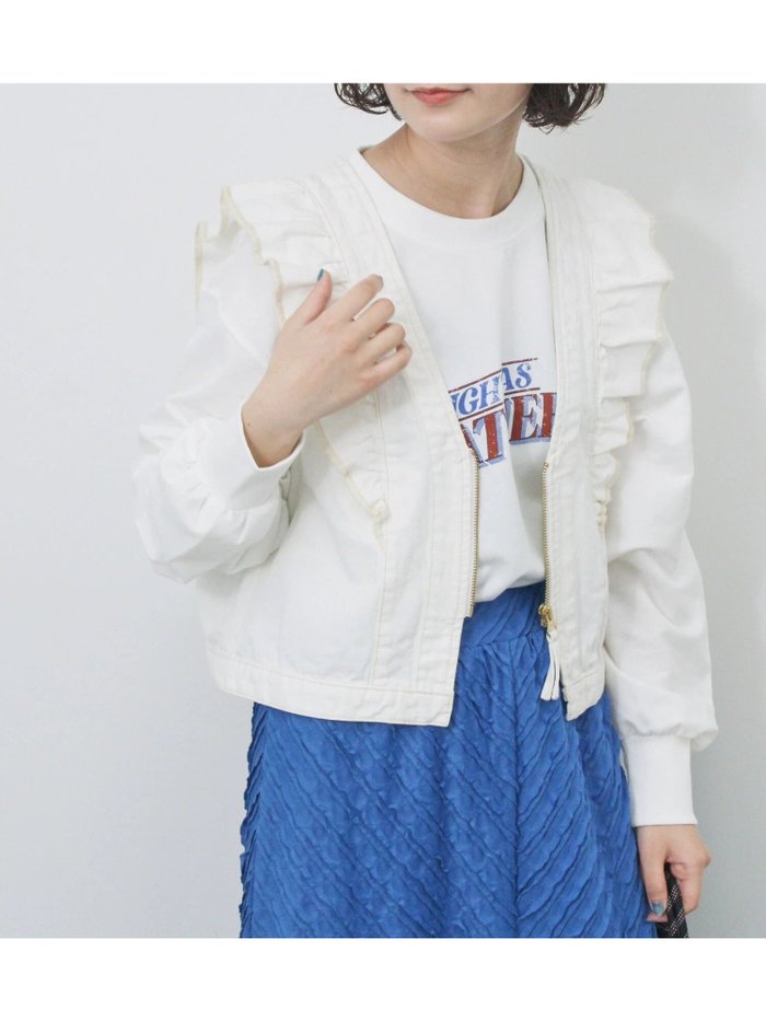 【サマンサモスモス/Samansa Mos2】の【ECO DENIM】ショルダーフリルベスト インテリア・キッズ・メンズ・レディースファッション・服の通販 founy(ファニー) https://founy.com/ ファッション Fashion レディースファッション WOMEN アウター Coat Outerwear トップス・カットソー Tops/Tshirt ベスト/ジレ Gilets/Vests ショルダー Shoulder フリル Frills ベスト Vest |ID: prp329100004536453 ipo3291000000032179717