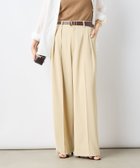 【ノーリーズ/NOLLEY'S】のウォッシャブル強撚ツイルワイドパンツ ベージュ|ID: prp329100004536464 ipo3291000000032056732