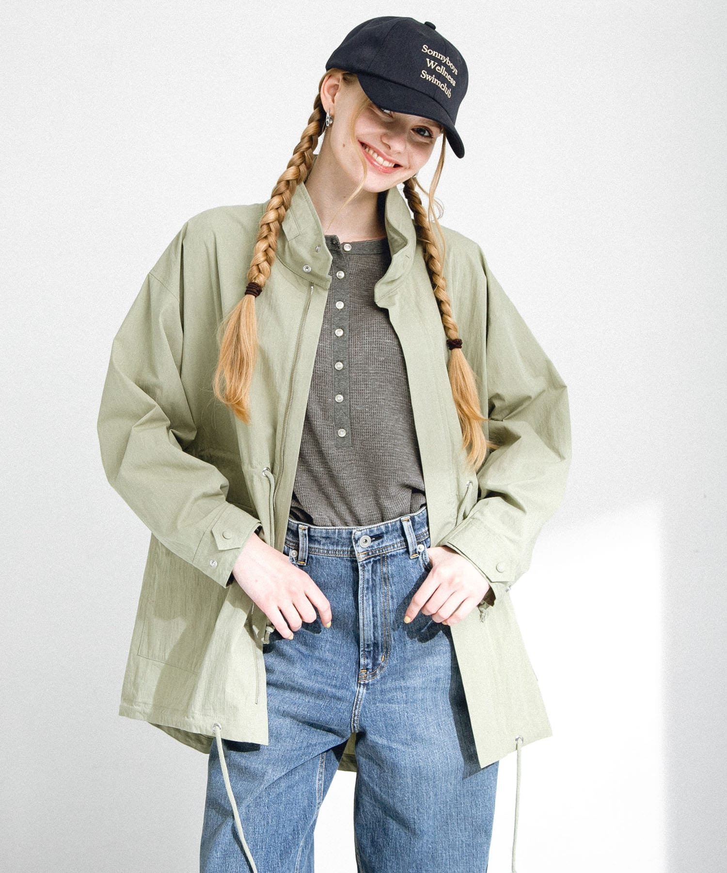 【サニーレーベル/Sonny Label / URBAN RESEARCH】のミリタリーナイロンブルゾン インテリア・キッズ・メンズ・レディースファッション・服の通販 founy(ファニー) 　ファッション　Fashion　レディースファッション　WOMEN　アウター　Coat Outerwear　ブルゾン　Blouson/Jackets　2025年　2025　2025春夏・S/S　Ss,Spring/Summer,2025　ドローコード　Draw Cord　フラップ　Flap　ブルゾン　Blouson　ポケット　Pocket　ミドル　Middle　ミリタリー　Military　夏　Summer　S/S・春夏　Ss・Spring/Summer　カーキ|ID: prp329100004536491 ipo3291000000032090732