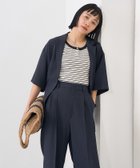 【フリークスストア/FREAK'S STORE】のリネンタッチ ショートスリーブジャケット パンツ セットアップ 24SS ネイビー|ID: prp329100004536499 ipo3291000000032206846