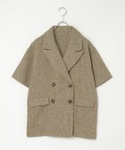 【ノッチ/notch】のサマーツィードハーフスリーブジャケット 人気、トレンドファッション・服の通販 founy(ファニー) ファッション Fashion レディースファッション WOMEN アウター Coat Outerwear ジャケット Jackets キャミソール Camisole サマー Summer タンク Tank ダブル Double ツイード Tweed ベーシック Basic thumbnail ブラウン|ID: prp329100004536516 ipo3291000000032057112