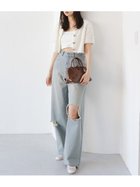 【スナイデル/SNIDEL】のワイドデニムパンツ 人気、トレンドファッション・服の通販 founy(ファニー) ファッション Fashion レディースファッション WOMEN パンツ Pants デニムパンツ Denim Pants おすすめ Recommend ウォッシュ Wash クラッシュ Crash ストレート Straight デニム Denim トレンド Trend バランス Balance フィット Fit リラックス Relax ワイド Wide 今季 This Season thumbnail LBLU[081]|ID: prp329100004536530 ipo3291000000032299684