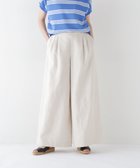 【ヒューマンウーマン/HUMAN WOMAN】のリネンタック入りバギーパンツ エクリュ1|ID: prp329100004536536 ipo3291000000032692702