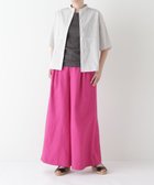 【ヒューマンウーマン/HUMAN WOMAN】のリネンタック入りバギーパンツ ピンク|ID: prp329100004536536 ipo3291000000032692703