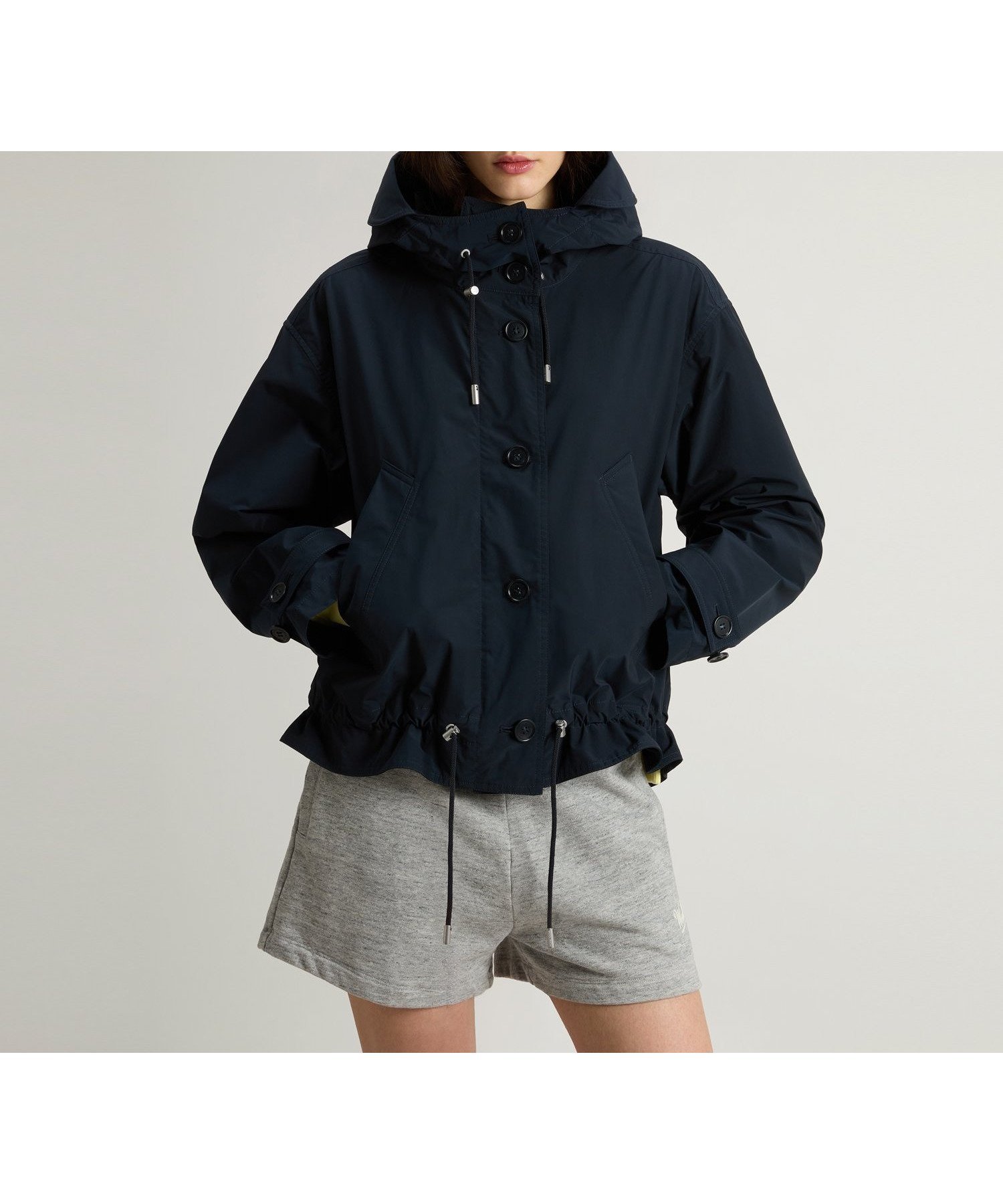 【ウールリッチ/WOOLRICH】のサマー ショート パーカ / SUMMER SHORT PARKA インテリア・キッズ・メンズ・レディースファッション・服の通販 founy(ファニー) 　ファッション　Fashion　レディースファッション　WOMEN　トップス・カットソー　Tops/Tshirt　パーカ　Sweats　サマー　Summer　ショート　Short　ドローストリング　Drawstring　パーカー　Hoodie　フェミニン　Feminine　ブルゾン　Blouson　ポケット　Pocket　夏　Summer　旅行　Travel　MELTON BLUE|ID: prp329100004536537 ipo3291000000032057241
